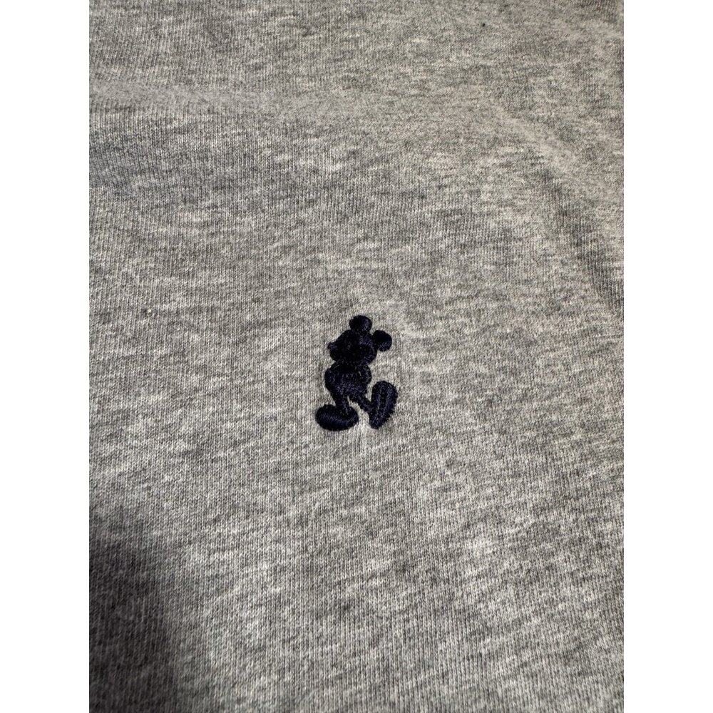 Vintage Disneyland Mickey Mouse V-Neck Ringer T-Shirt Gray XL Disney - Picture 3 of 9